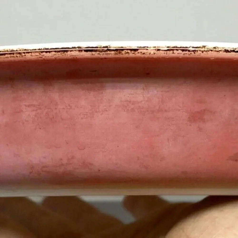 PYREX Milk Glass Casseroles with Lids Red‎ Pink Pie Plate LOT 5 Piece Vintage